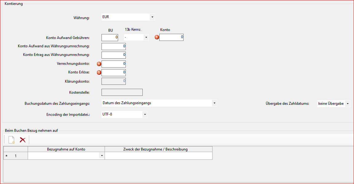 Einstellungen - Stripe