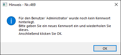 Benutzerverwaltung neues Kennwort vergeben Admin