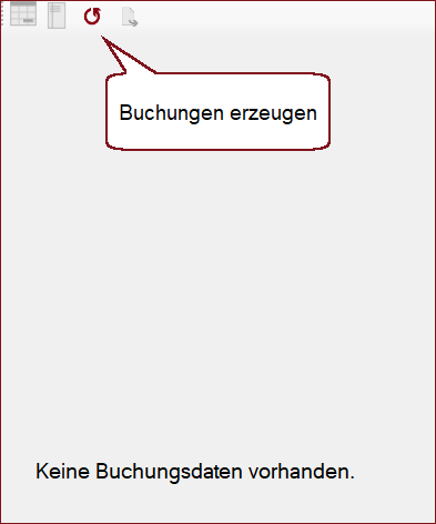 Leerer Buchungsbereich eines Kontos