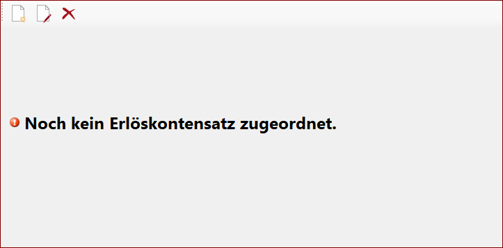 Erlöskontenzuordnung - Übersicht