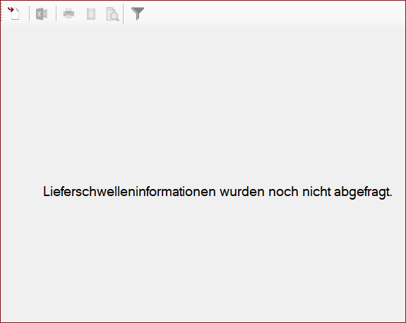 Leere Lieferschwellenabfrage