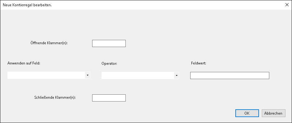 Erlöskontengruppe vorgeschaltete Regel 2