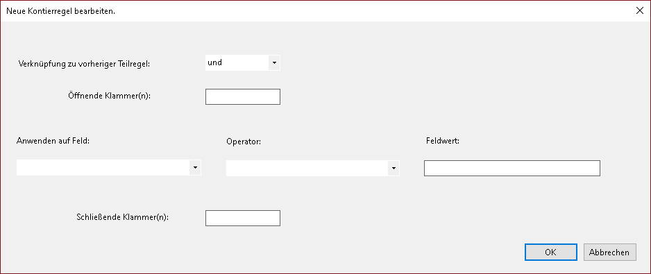 Erlöskontengruppe vorgeschaltete Regel 3