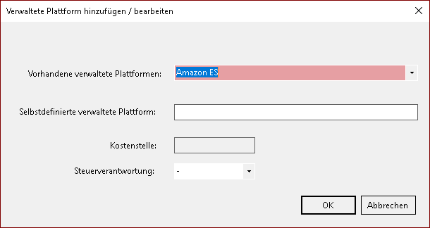 Verwaltete Plattform anlegen