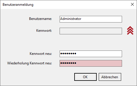 Benutzerverwaltung neues Kennwort vergeben Admin 2