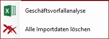 Importdaten Sonderfunktionen