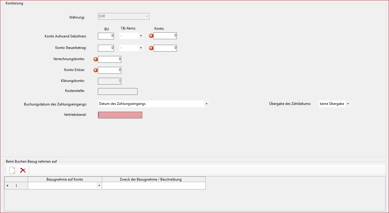 Abb. Allgemeine Einstellungen Mirakl