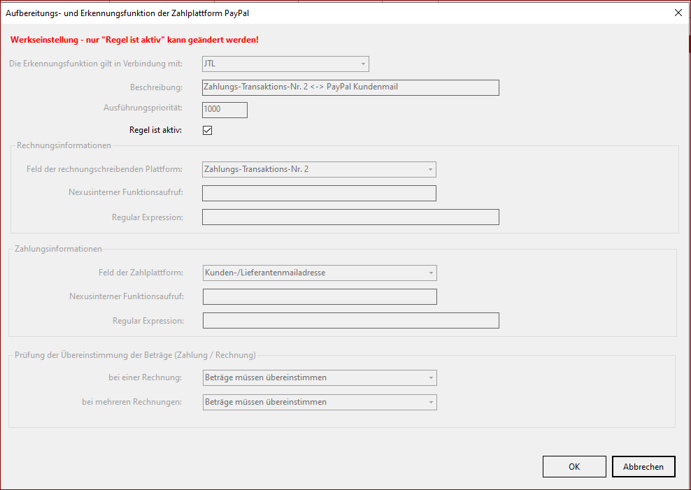NexusDefaultErkennungsregeln