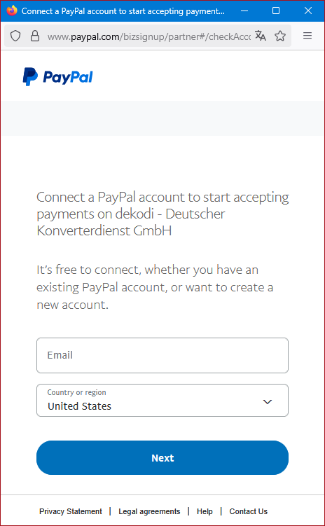 Abb.: Login bei PayPal Abb.: Login bei PayPal