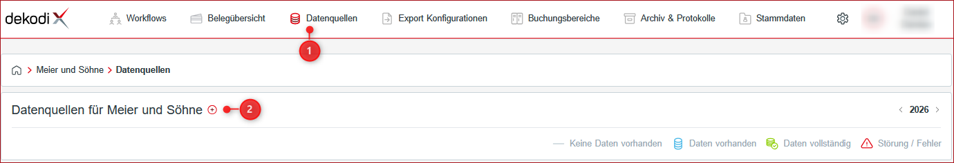 Abb.: Neue Datenquelle hinzufügen Abb.: Neue Datenquelle hinzufügen