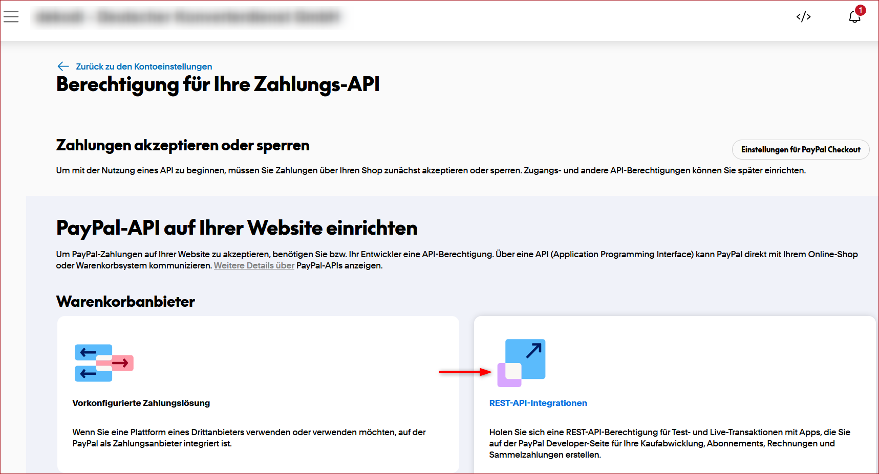 Abb: PayPal Kontoeinstellungen - 2 Abb: PayPal Kontoeinstellungen - 2