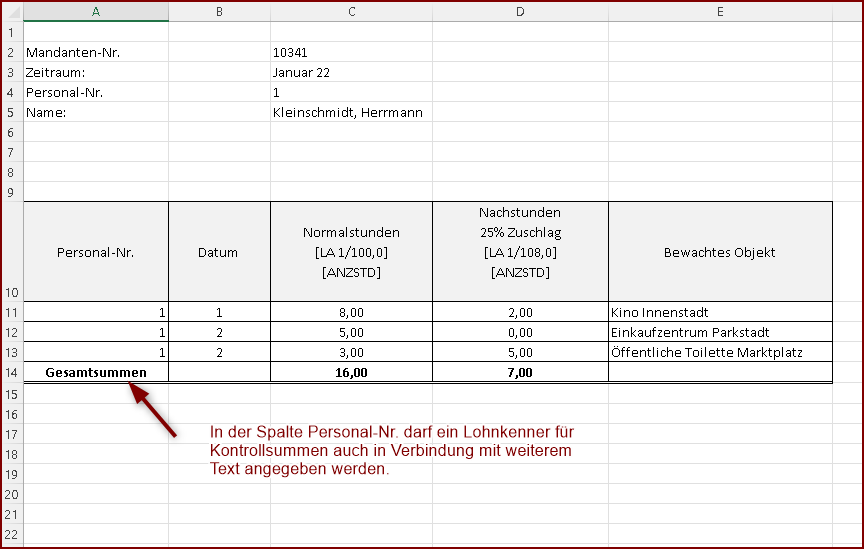 Summenkenner Beispiel 2