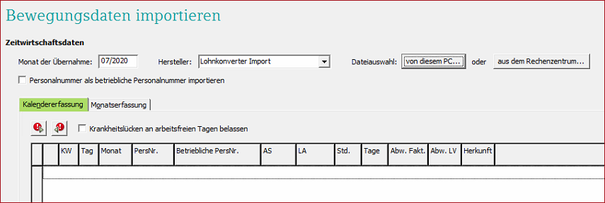 L&G Lohnkonverter Import