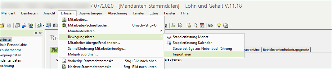 L&G Bewegungsdaten importieren