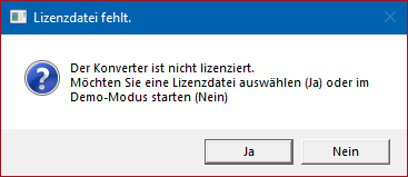 Lizenzierung Lohnkonverter